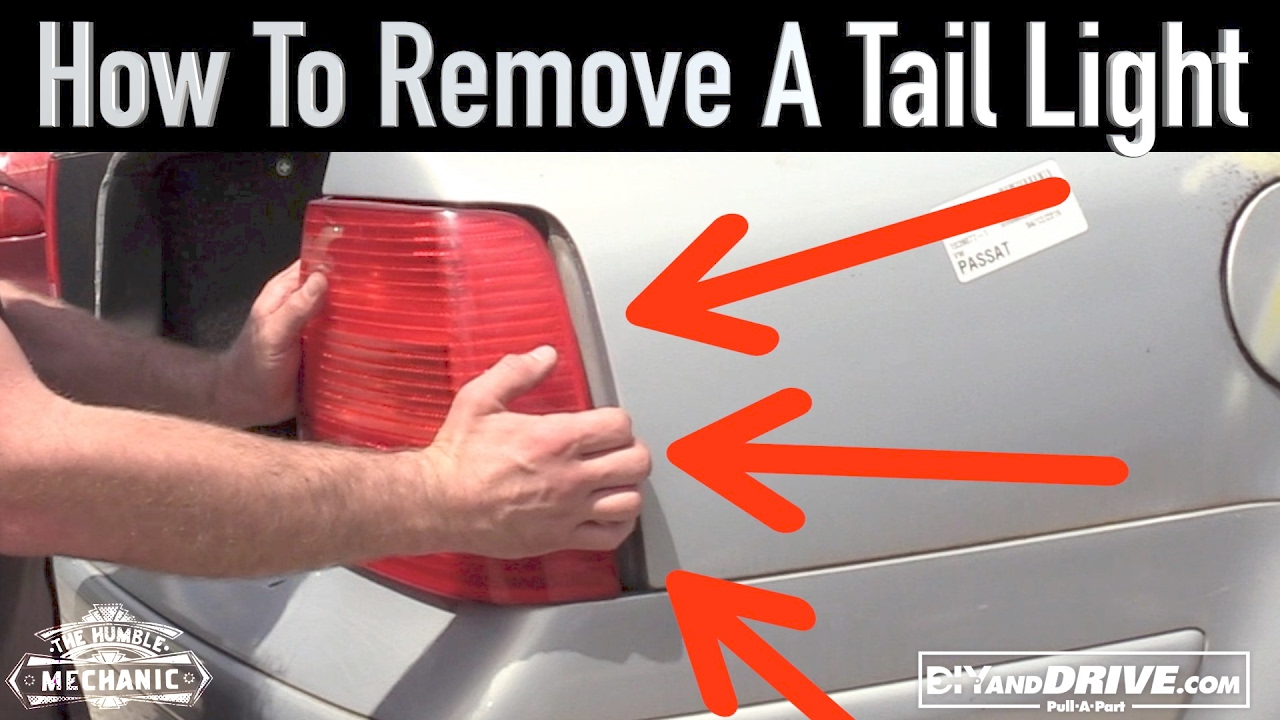 Remove Logo From Rear Light How To Remove a VW Tail Light ~ Salvage Yard Tips - YouTube