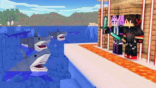 SAFEST SECURITY HOUSE vs ZOMBIE SHARK - Minecraft