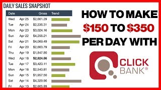 CLICKBANK FOR BEGINNERS: How to Make $150 - $350 Per Day in 2018 (Step-By-Step)