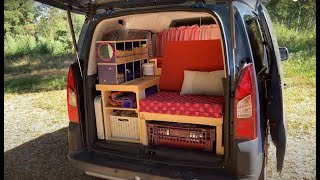 BEST MINI CAMPERVAN 2021 | Peugeot Partner | sofabed | SOLO TRAVELLER