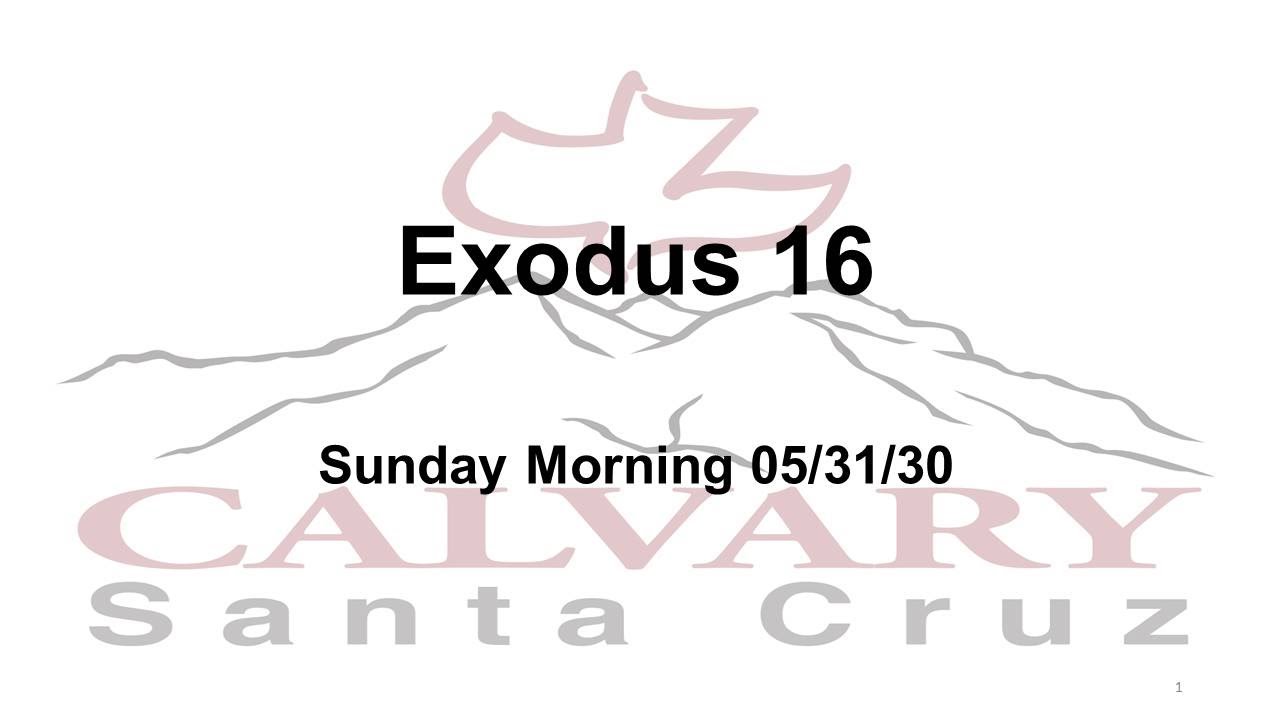 Exodus 16 - YouTube