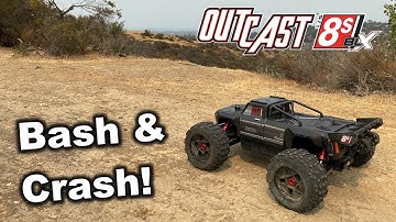Arrma Outcast 8S EXB Bash & Crash - best 8s 1/5 RC monster stunt truck