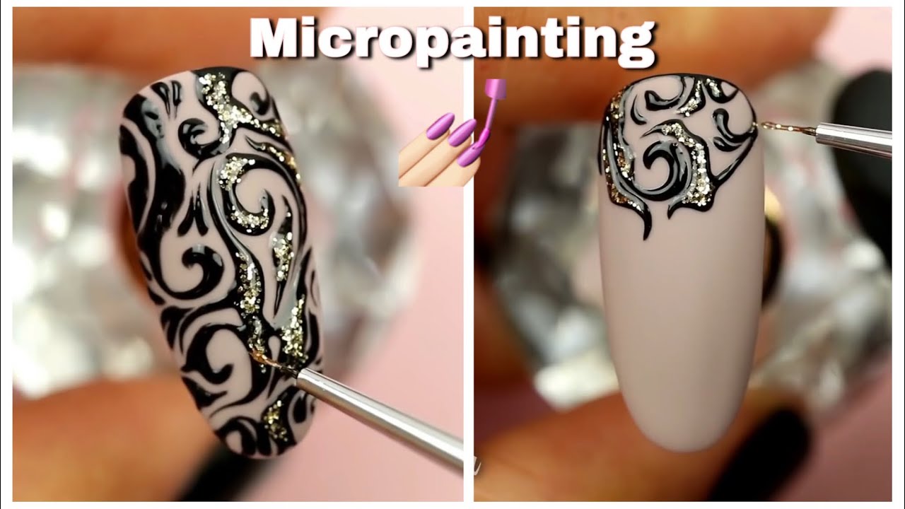 Unas Con Mano Alzada Painting Gel Nail Art Youtube