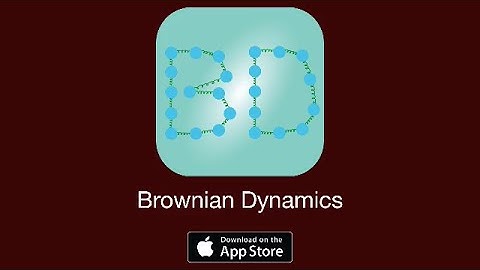 Brownian Dynamics: Polymer Simulations on the iPad
