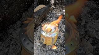 One of the coolest Homemade Stoves!!🏔️#outdoorboys #outdoors #familyfriendly #educational