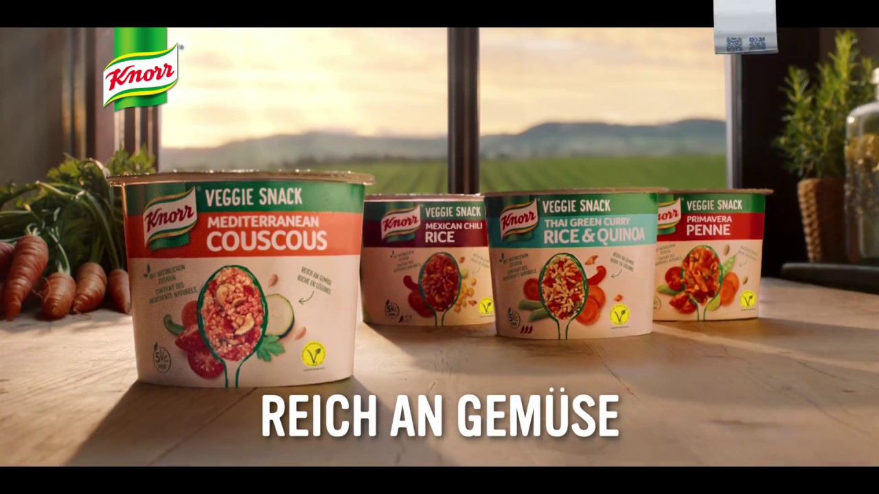 Neu: Knorr Veggie Snacks - Reich an Gemüse - YouTube