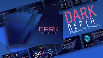 Animated Dark Depth PowerPoint Template - Easily Editable!