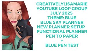 #youtubecollabloopgroup New planner setup @blueskyplanners1962 Functional Planner + Blue Pen Test