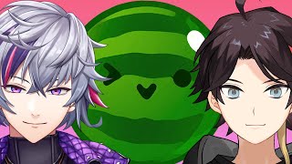 【ふわぐさオフコラボ】スイカゲーム緊急配信【不破湊/三枝明那/にじさんじ 】