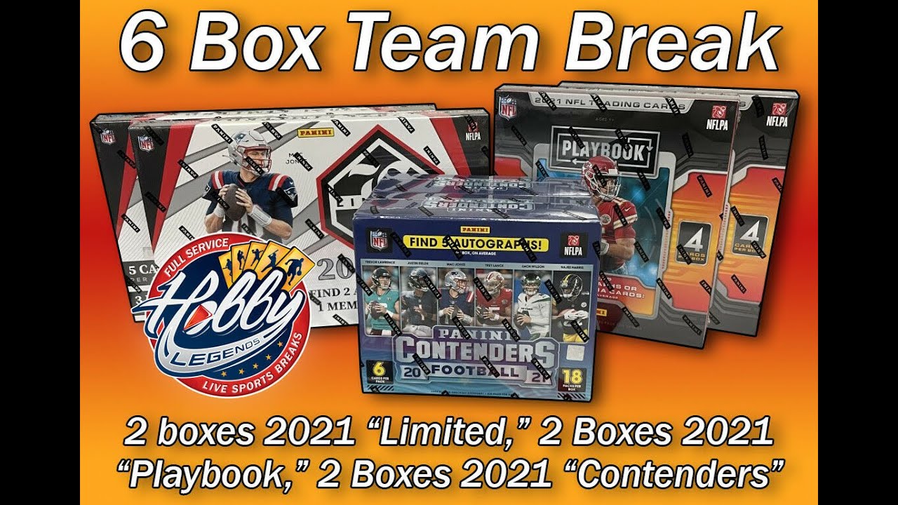2021 Contenders/Limited/Playbook 6 Box Team Break #3 eBay 04/17/22