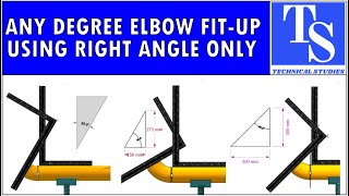 FITUP AND INSPECTION OF ELBOWS OF ANY DEGREE, WITH  TWO RIGHT ANGLES. TUTORIAL