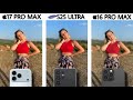 IPhone 17 Pro Max vs Samsung Galaxy S25 Ultra Vs IPhone 16 Pro Max Camera Test Comparison