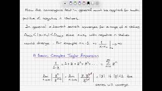A Complex Taylor Series
