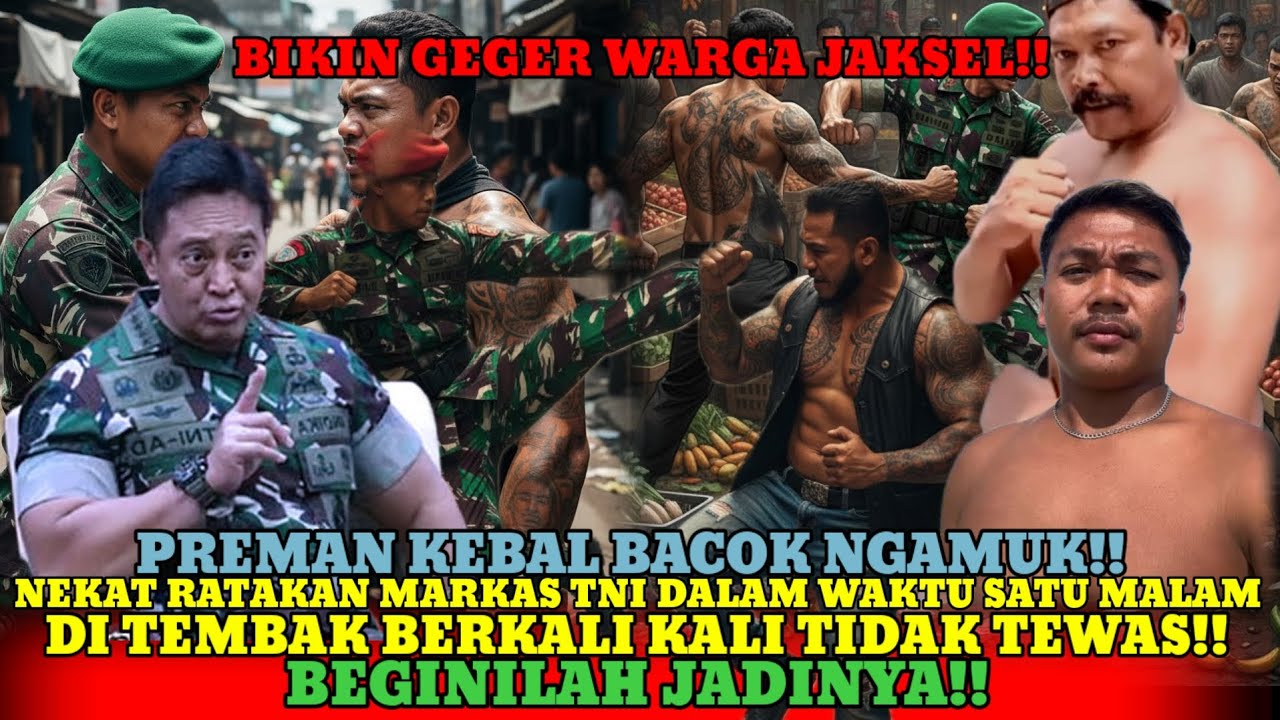 VIRAL!! MARKAS BESAR TNI DI RATAKAN SRORANG PREMAN KEBAL BACOK DALAM WAKTU SATU MALAM 