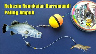 RAHASIA ! Rangkaian Pancing Barramundi Monster Paling Ampuh