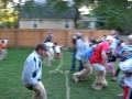 Dudes sack race