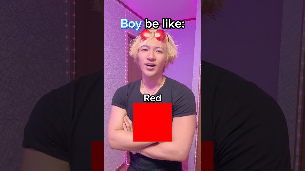 男と女の赤色の見え方がヤバすぎる… The way men and women perceive the color red is insane🟥