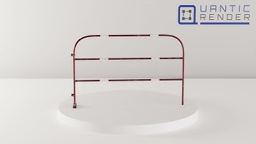 Construction Site Barrier 001 - 3D Model Showcase for CGTrader