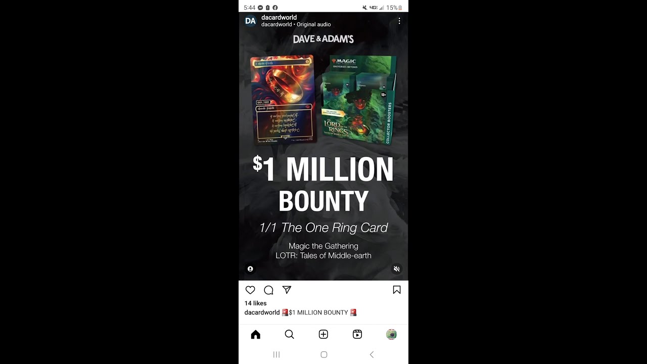 1 000 000 BOUNTY For The The ONE RING Wizards Has Printed The MOST 1 000 000 BOUNTY For The The ONE RING Wizards Has Printed The MOST