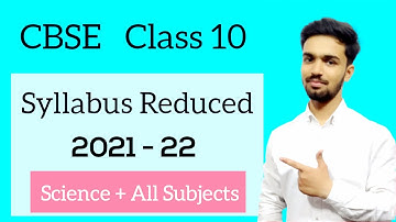 syllabus of class 10 cbse 2021-22 science | all subjects | term wise syllabus class 10 | in details