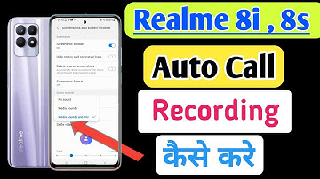 Realme 8i Me Call Recording Setting Kaise Kare | Auto Call Recording In Realme 8i/8s