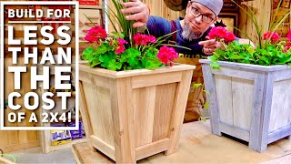 The $6 Planter  Low Cost High Profit  Make Money Woodworking