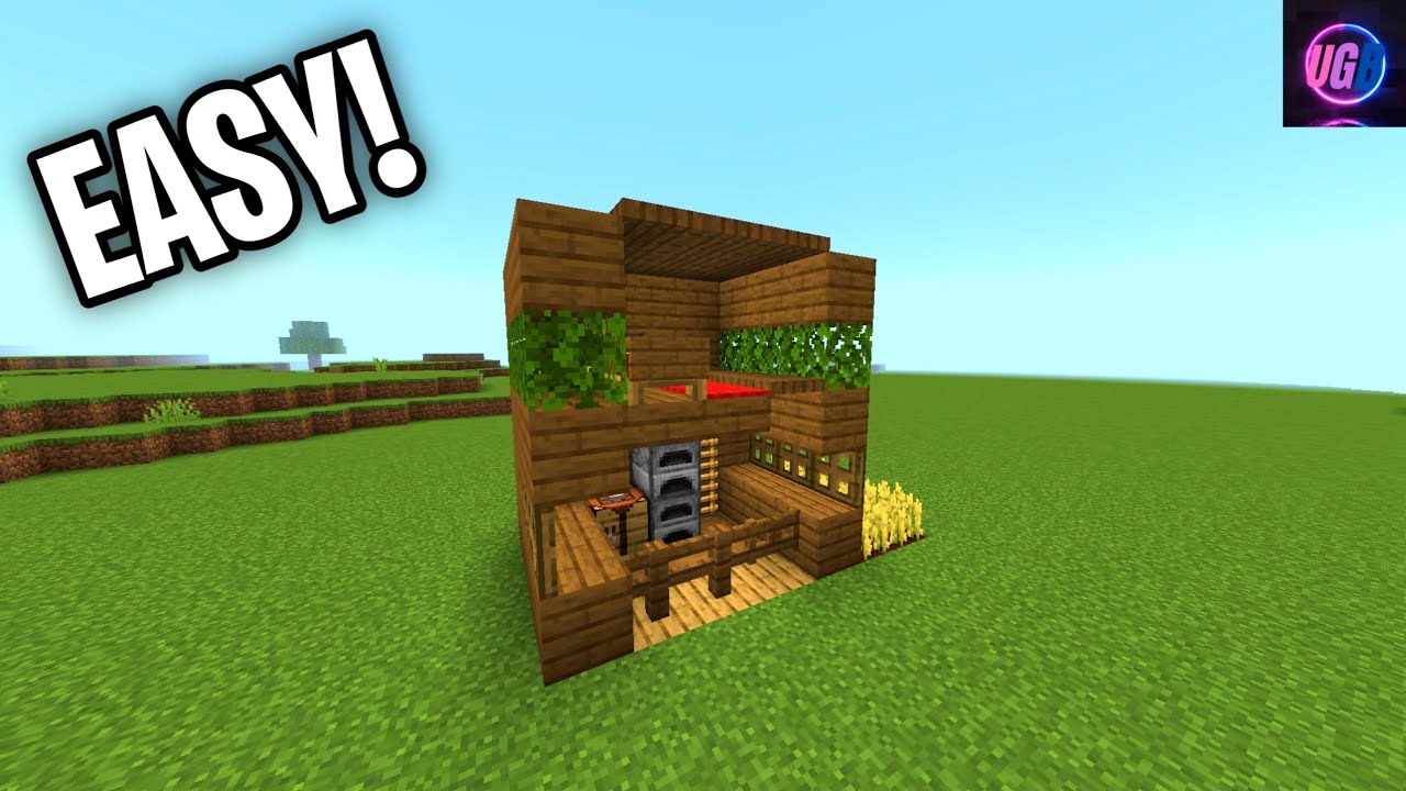 Minecraft Spruce Starter House Tutorial (EASY!) - YouTube