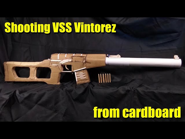 How to make VSS Vintorez from cardboard that shoots class=