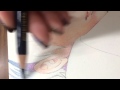 色鉛筆着彩過程撮ってみた。