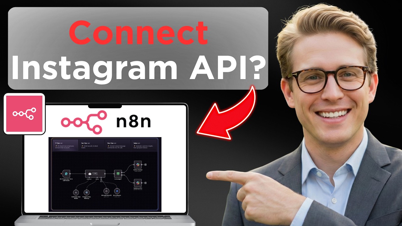 Instagram API to n8n webhook setup tutorial