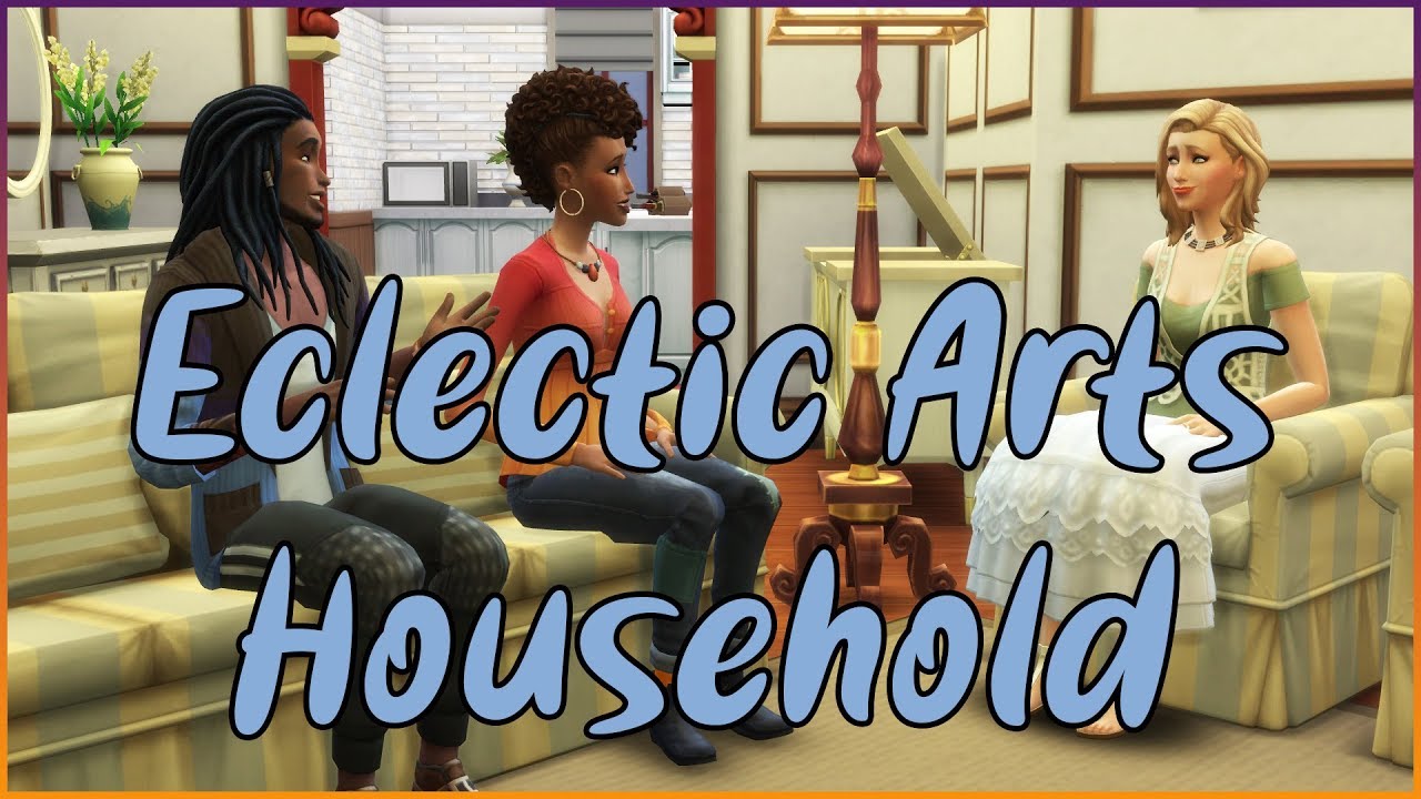 💄 Eclectic Arts Household - Leslie Holland - Townie Makeover - THE SIMS ...