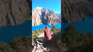 Walking the Caravan Trail beside Lake Phoksundo in Dolpa, Nepal #himalayas #travel #himalayatrekking