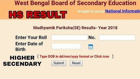 West Bengal Higher Secondary Result Out 2018 Full Process
