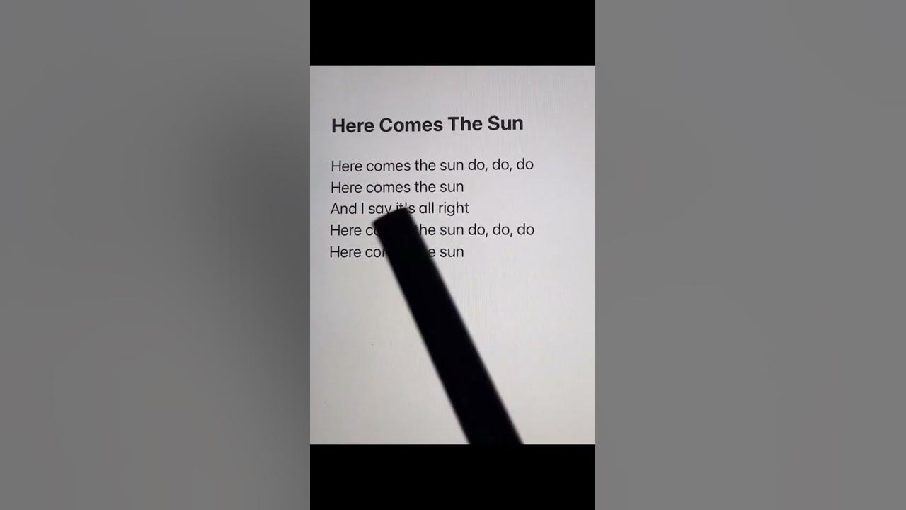 The Beatles - Here Comes The Sun (2019 Mix) [lyrics] in Karaoke | Sujal Khadgi🖤