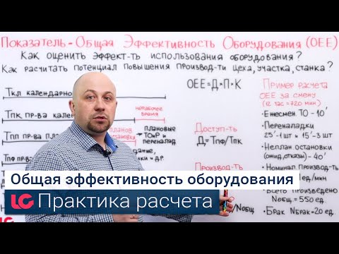 видео: Показатель - Общая эффективность оборудования (OEE). Практика расчета.