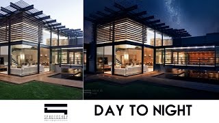 Convert Day to Night - Photoshop Architecture