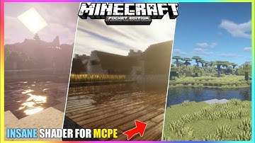 INSANE! GLSL SHADER RTX FOR MINECRAFT PE ( POCKET EDITION ) in android 1GB, 2GB ,3GB RAM