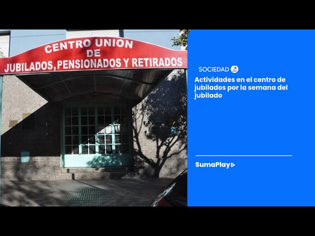 Actividades en el centro de jubilados por la semana del jubilado