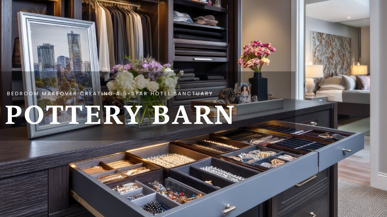 Преображение спальни в стиле Pottery Barn: создание уютного уголка, как в пятизвездочном отеле.