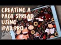 FALL IS HERE | Creating a Spread with iPad Pro + Procreate