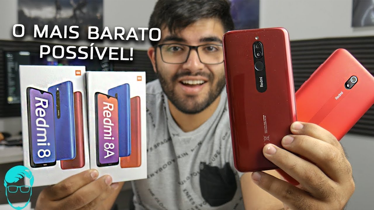 Barato a nível MÁXIMO! Redmi 8 e Redmi 8A! Câmeras BOAS e 5000MAH de BATERIA! Agora vai 😱