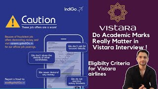 12th Percentage Matter for Flight attendant Eligibility Criteria Vistara | Indigo Fake Call Letters