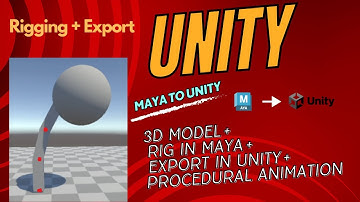 Maya To Unity 3d Model Making With Rig | Maya To Unity Export | Procedural Animation Unity