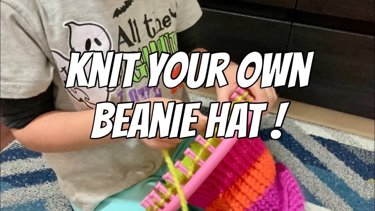 DIY Knitting Machine Kit - Rainbow Hat — Click and Craft