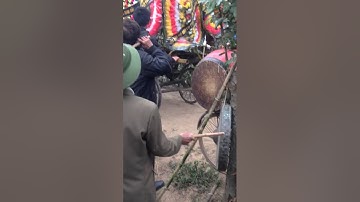 Trống "RƯỚC-ĐƯA ĐÁM" trong tang lễ của người Kinh ở làng Chể