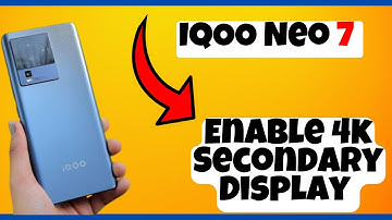 Enable 4k Secondary Display IQOO Neo 7 || How to turn on 4K secondary display