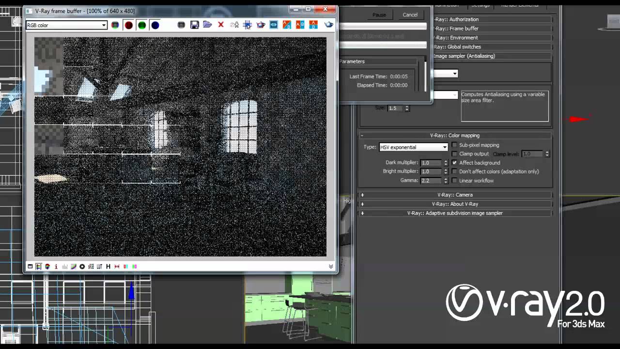 V Ray 2 0 For 3ds Max Daylight Set Up In An Interior Scene