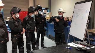 Al Delma practical training program of (SMAW) for pipe welding qualification 3