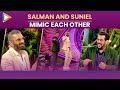 Bigg Boss 15: Salman and Suniel Shetty shake a leg on 'Haaye Hukku Haaye'; recite each other's dialogues