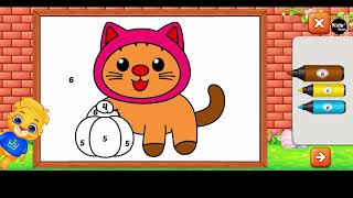 Coloring Games for Kids 🎨 | Fun Paint, Color by Numbers & Drawing Game for Toddlers (EP - 04) screenshot 3